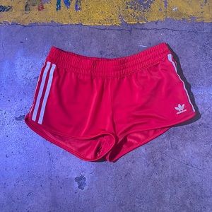 Adidas Red shorts Size M fits like a Small